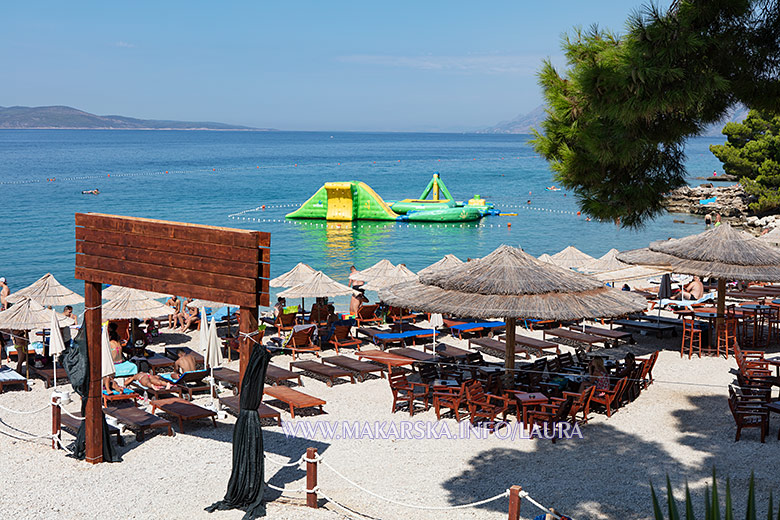 beach in Makarska, summer time