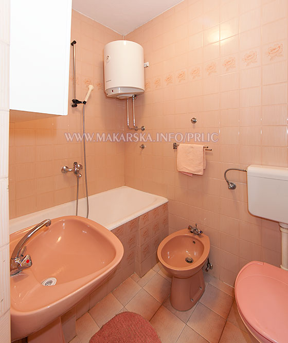 apartments Prli, Makarska - bathroom